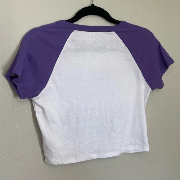 Bratz Doll Y2K style Crop Top Baby Baseball Tee Shirt Airbrush - Picture 4 of 4
